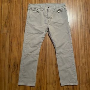 Levi Strauss & Co. 513 Men’s Straight Leg 5 Pocket Khaki Jeans Size W38 L30
